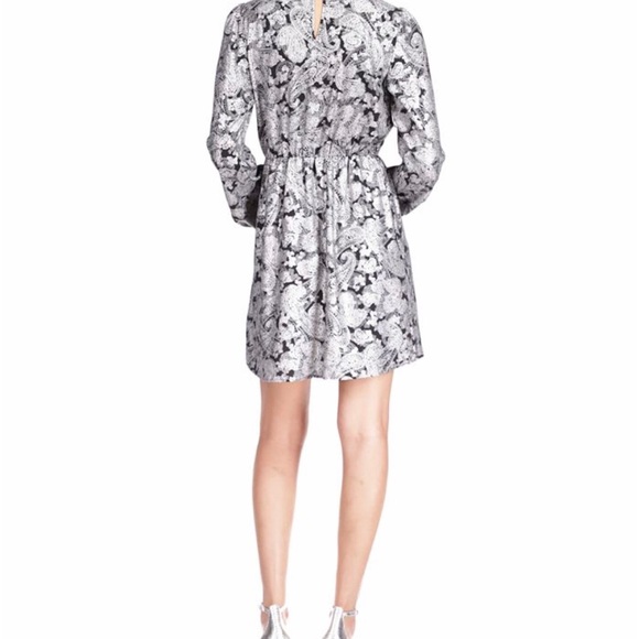 Michael Kors Paisly Dress with long sleeves, elastic waist & layered. New w/Tags - Picture 2 of 11